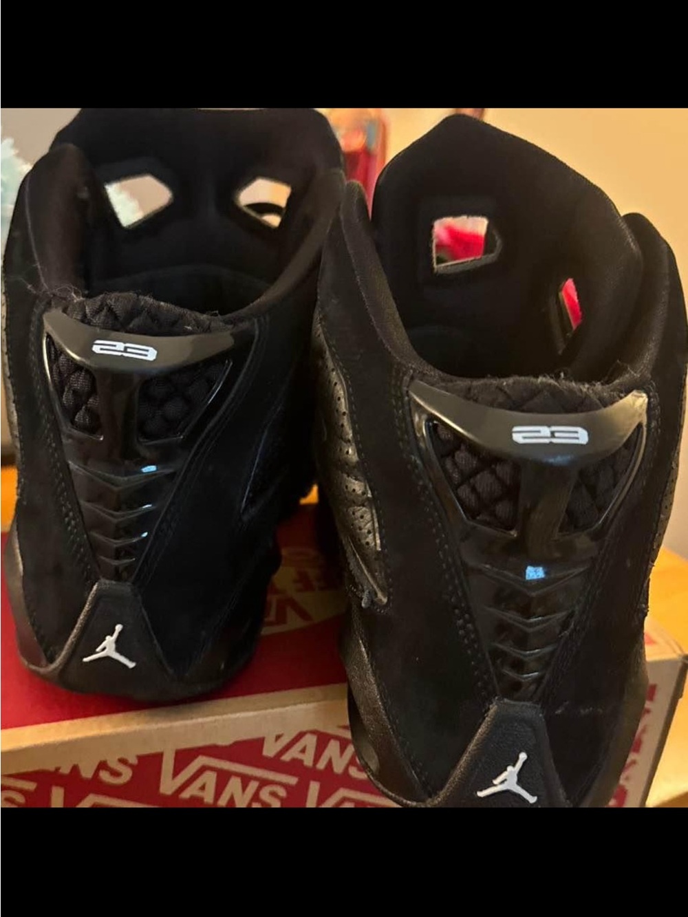 Nike Air Jordan 14 Retro Low Men's Sneakers - Black with White Jumpman